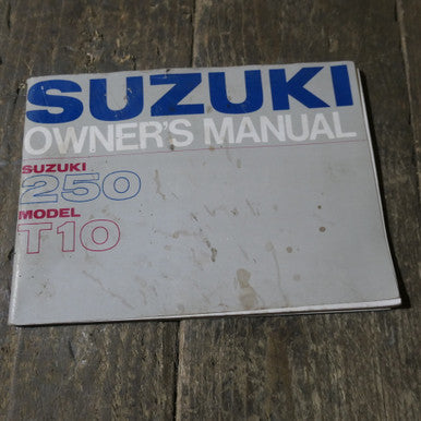 Suzuki ,T10 250 Owners Manual, Genuine Part RARE