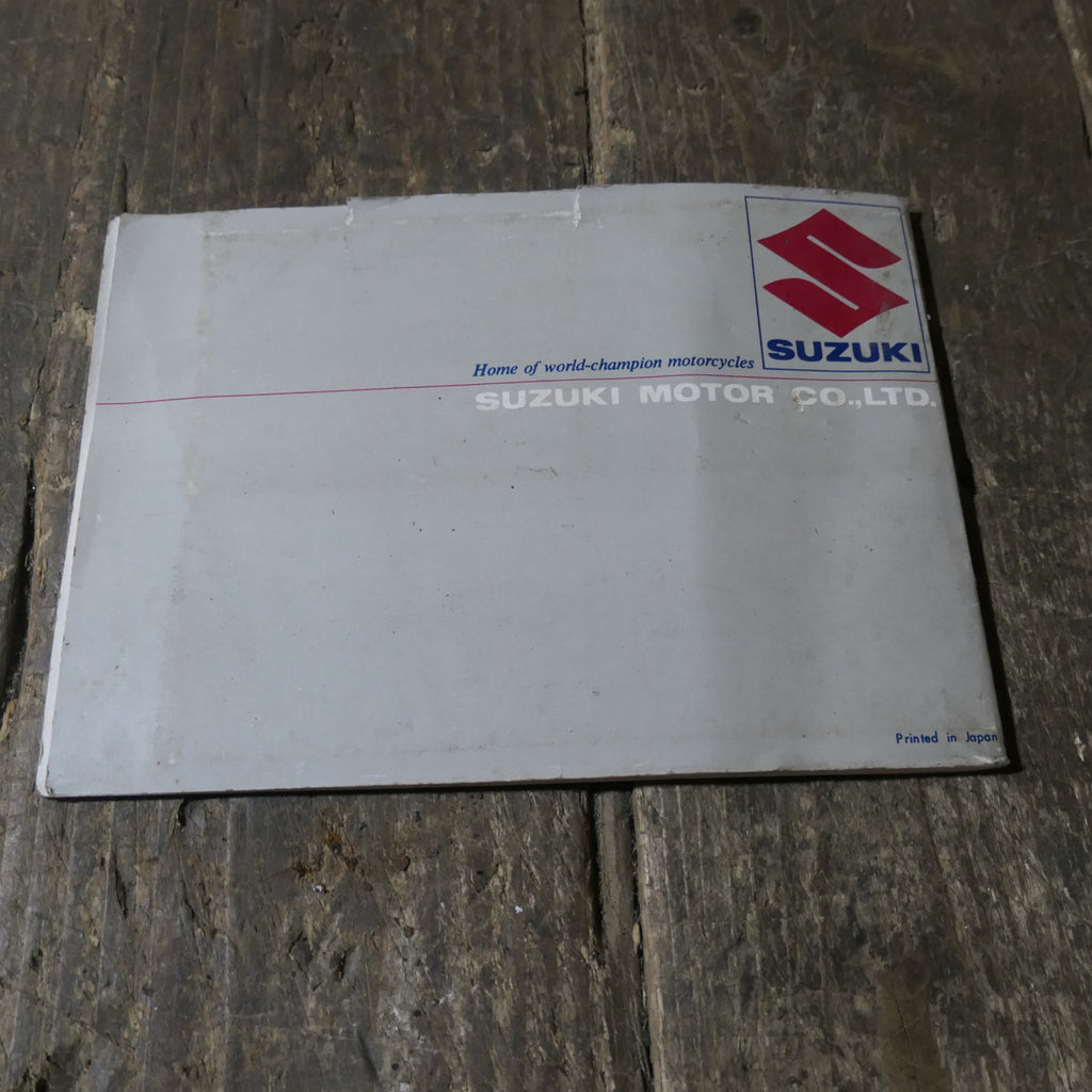 Suzuki ,T10 250 Owners Manual, Genuine Part RARE