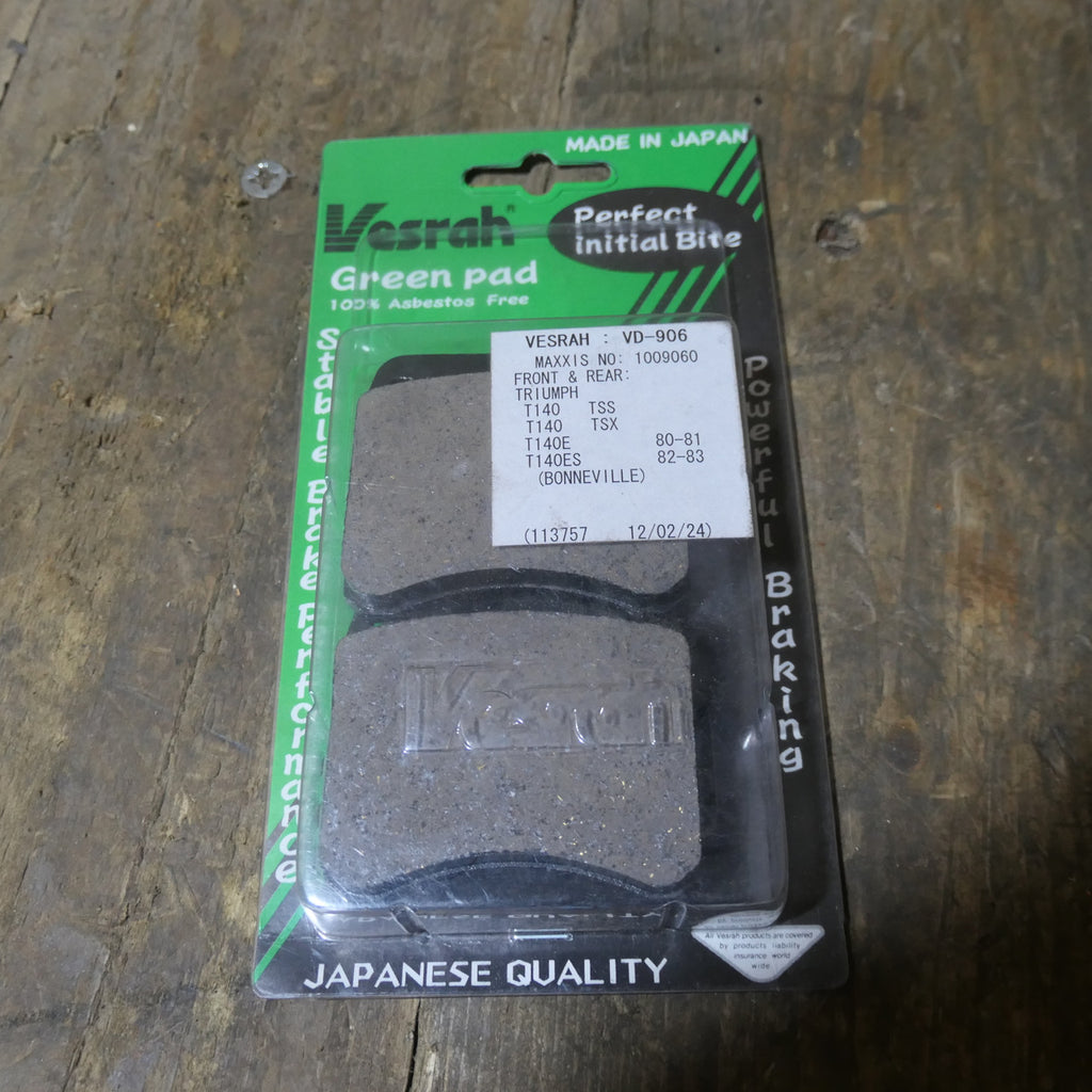 Triumph  TSS TSX T140E (80-81) T140ES (82-83) ,Bonneville Front and Rear Brake Pads,