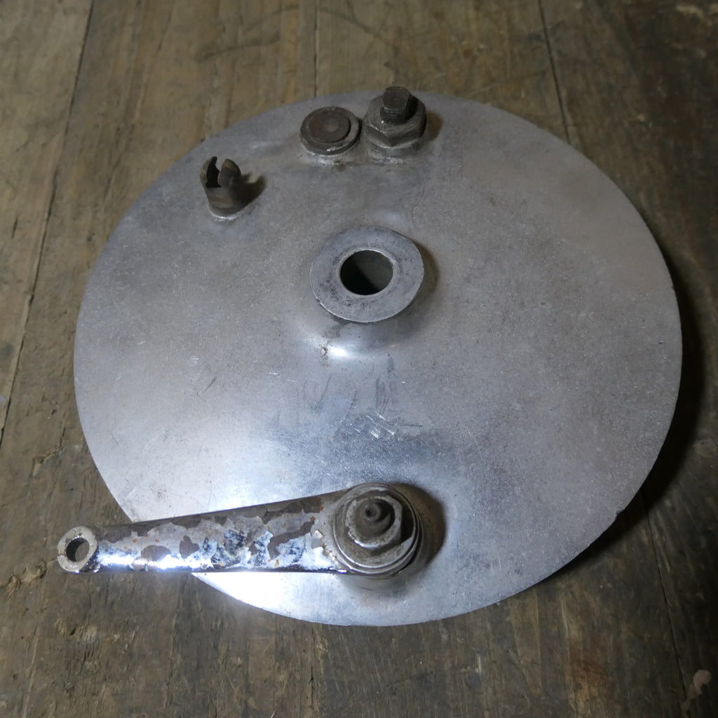 Norton Dominator Atlas ES2 ,Model 50 Front Brake Plate, Used Part