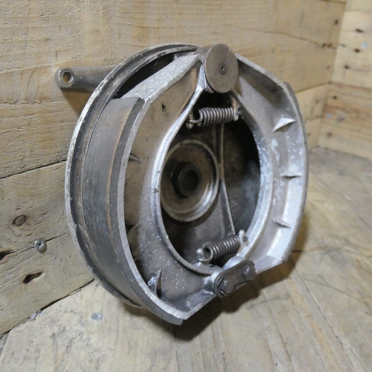 Norton Dominator Atlas ES2 ,Model 50 Front Brake Plate, Used Part