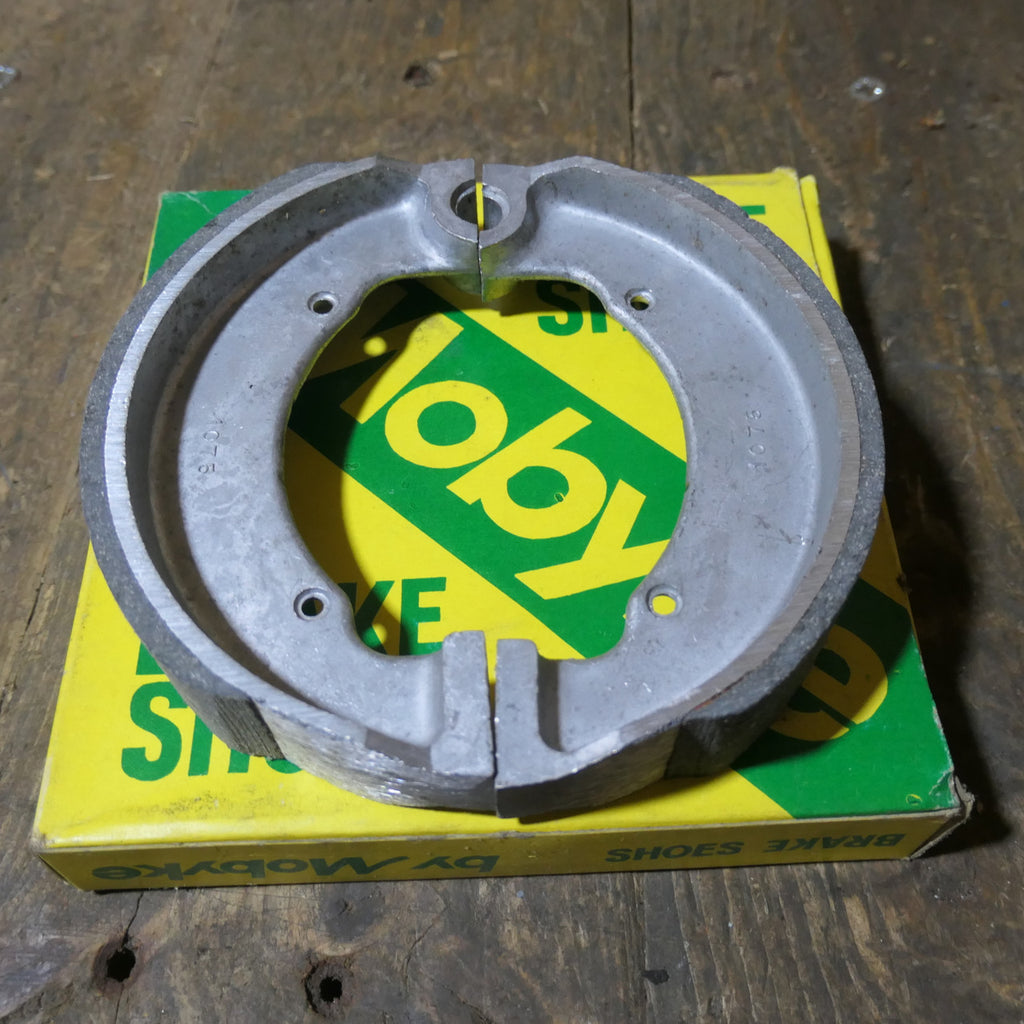 BSA Bantam Triumph Tiger Cub ,Mobyke Brake Shoes, NOS