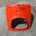 Honda C72 C77 ,Headlight Cowling, Genuine NOS Red Honda Part Number 61301-205-020C