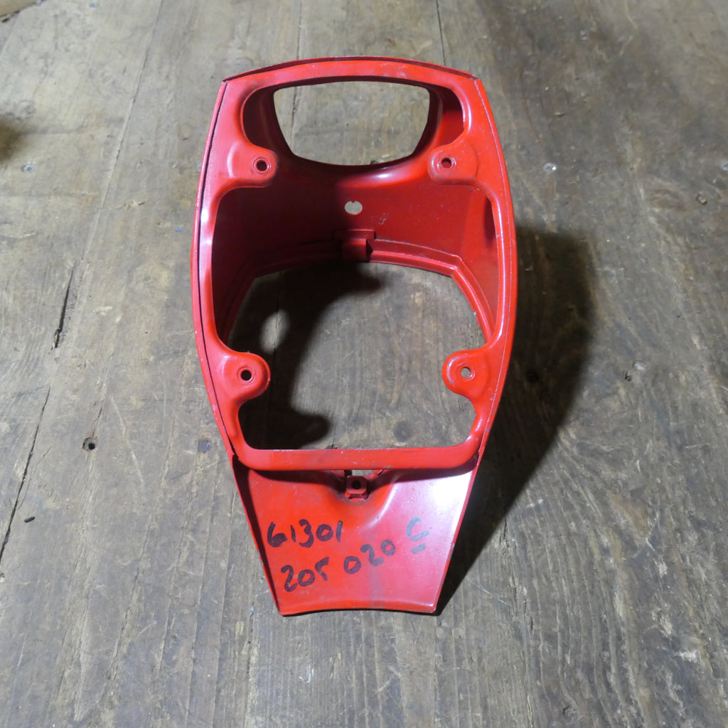 Honda C72 C77 ,Headlight Cowling, Genuine NOS Red Honda Part Number 61301-205-020C
