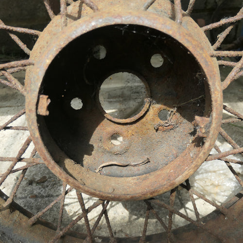 1930s ,Vintage Car Spoked Wheel, For Restoration Alvis Jaguar MG Bentley Lagonda etc