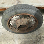 1930s ,Vintage Car Spoked Wheel, For Restoration Alvis Jaguar MG Bentley Lagonda etc