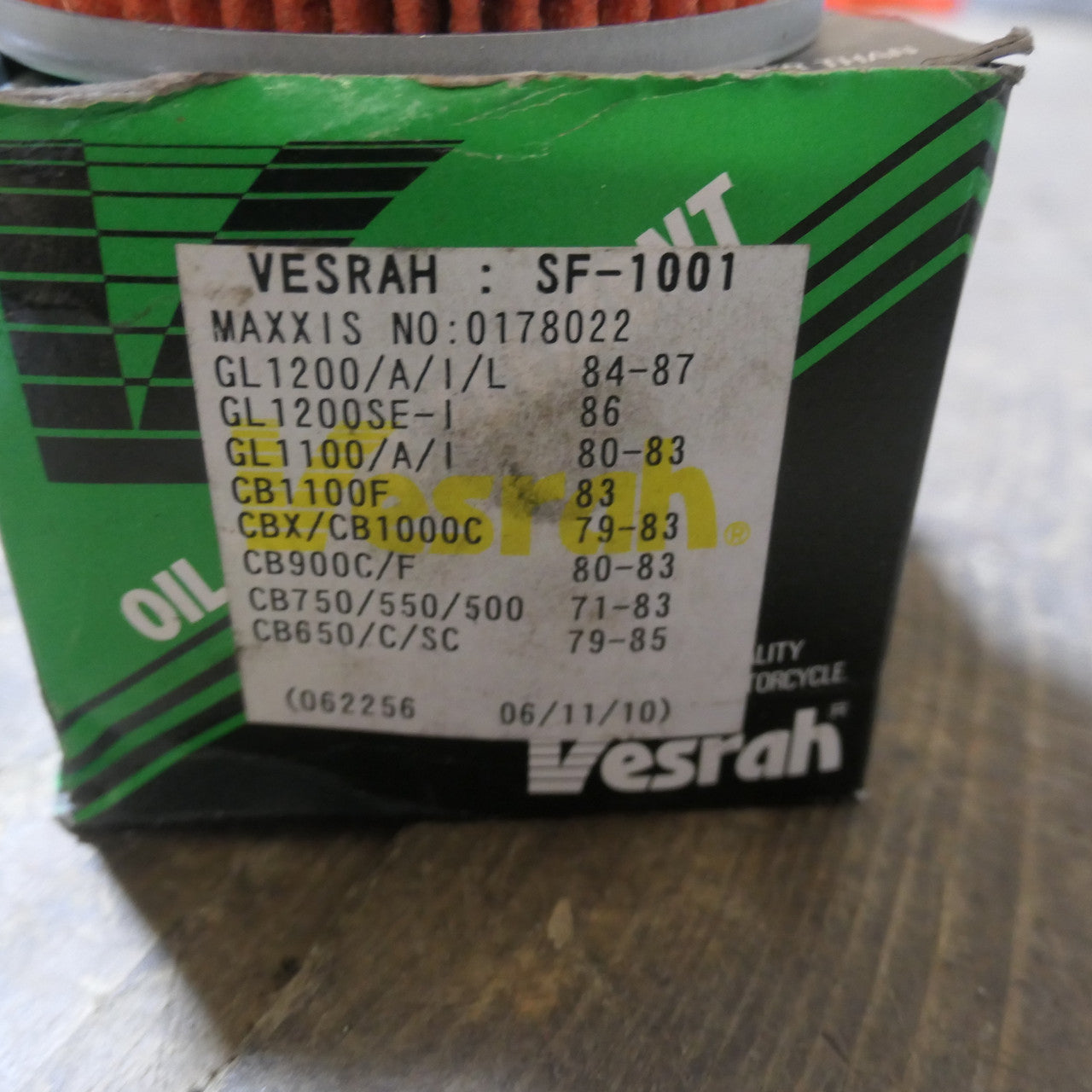 Vesrah ,Oil Filter SF-1001, Honda Honda Gold Wing CBX CB750900