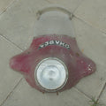 1950s Double Screen and Headlght RARE,Avon Fairing, Maroon With Headlght RARE