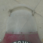 1950s Double Screen and Headlght RARE,Avon Fairing, Maroon With Headlght RARE