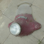 1950s Double Screen and Headlght RARE,Avon Fairing, Maroon With Headlght RARE