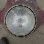 1950s Double Screen and Headlght RARE,Avon Fairing, Maroon With Headlght RARE