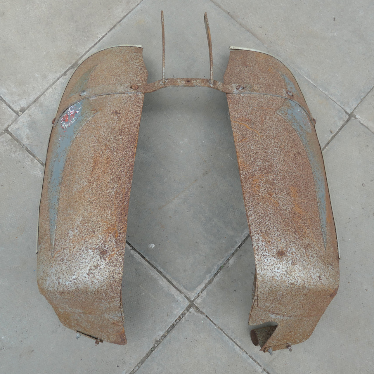 ,Vintage Legshields, Very Solid Scooter Maybe? Unusual