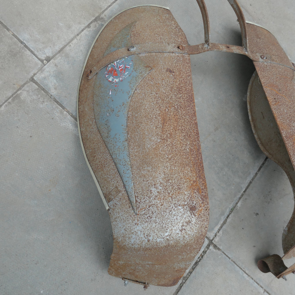 ,Vintage Legshields, Very Solid Scooter Maybe? Unusual
