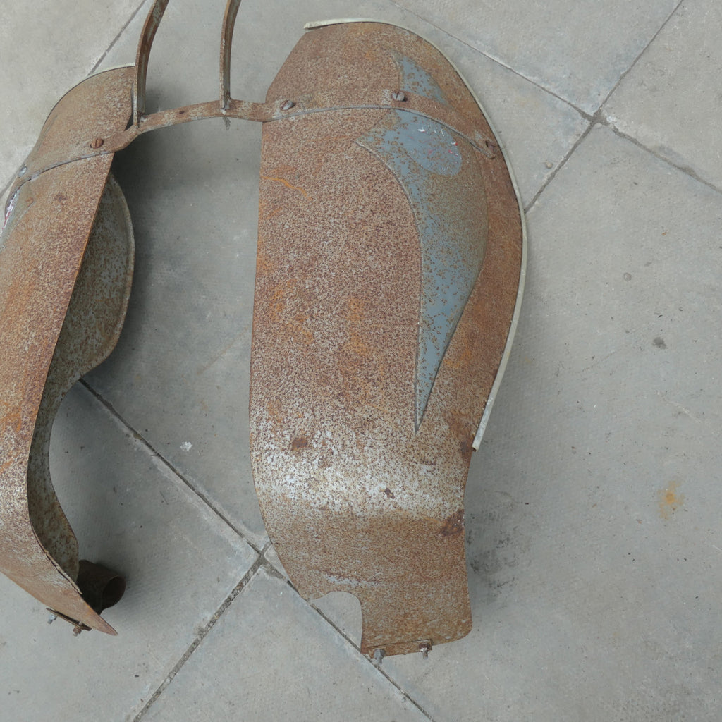 ,Vintage Legshields, Very Solid Scooter Maybe? Unusual