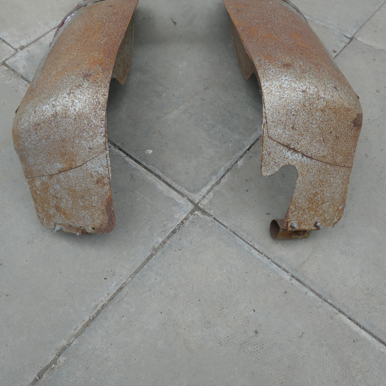 ,Vintage Legshields, Very Solid Scooter Maybe? Unusual