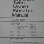 Suzuki 250-350 Twins ,Haynes Workshop Manual, 1966 to 1978