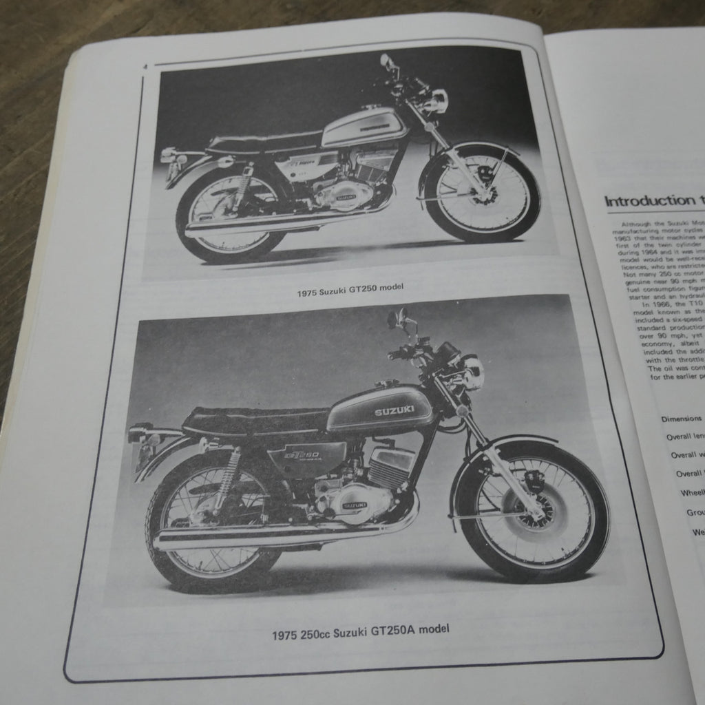 Suzuki 250-350 Twins ,Haynes Workshop Manual, 1966 to 1978