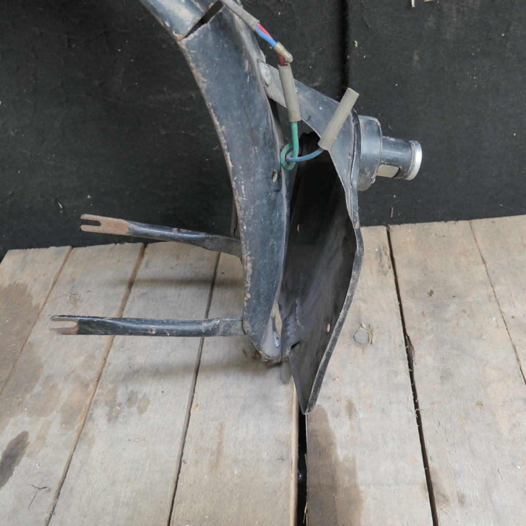 Vintage 1940s 50s Motorcycle ,Rear Mudguard, Pillion Seat Rear Light Number Plate Wiring and Stays