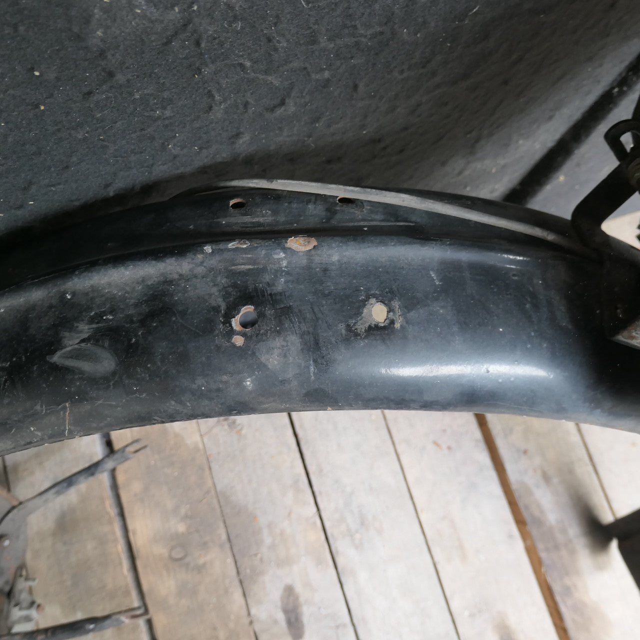 Vintage 1940s 50s Motorcycle ,Rear Mudguard, Pillion Seat Rear Light Number Plate Wiring and Stays