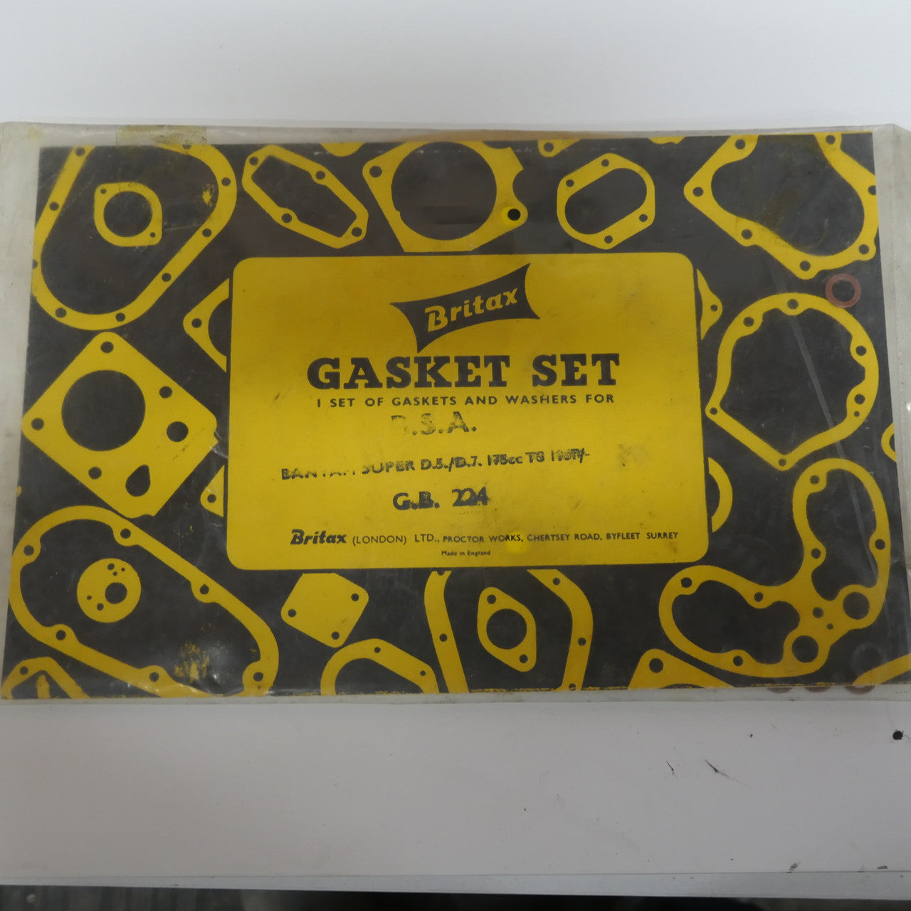 BSA C11 C11G C12 ,Rocker Cover Gasket, Genuine NOS29-2261
