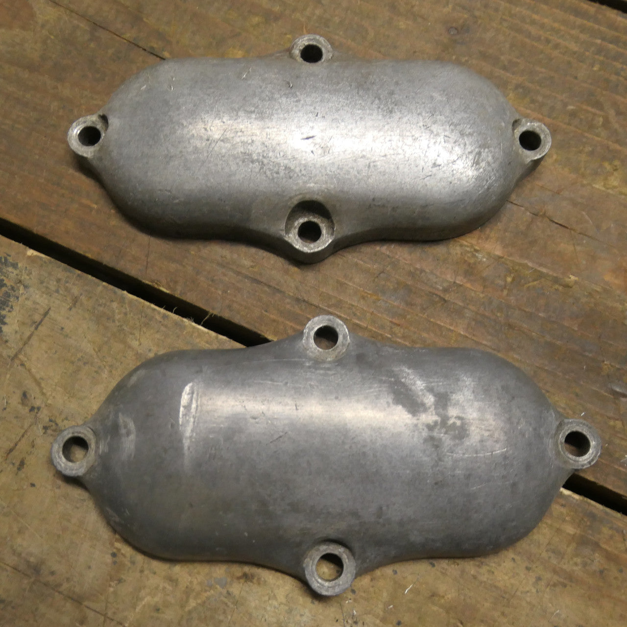 BSA A7A10 ,Tappet Rocker Inspection Covers, Used Pair 67-2831
