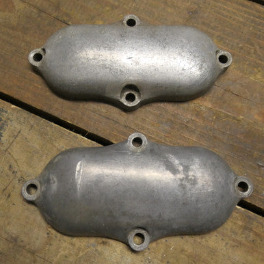 BSA A7A10 ,Tappet Rocker Inspection Covers, Used Pair 67-2831
