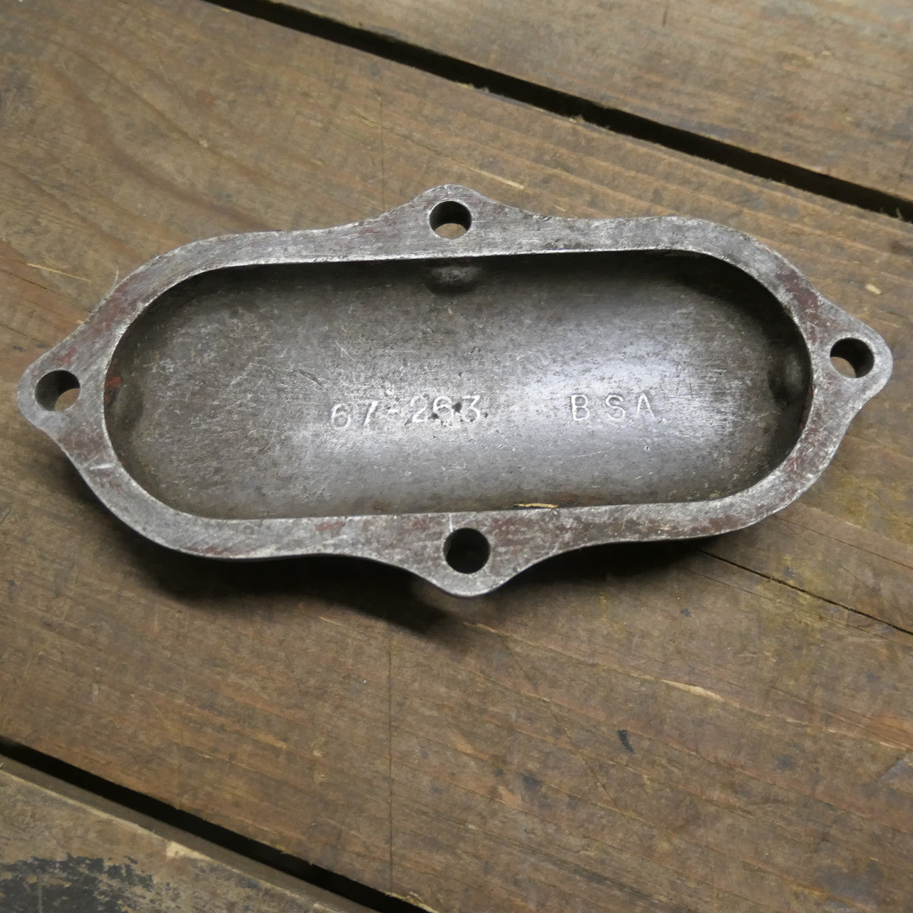 BSA A7A10 ,Tappet Rocker Inspection Covers, Used Pair 67-2831