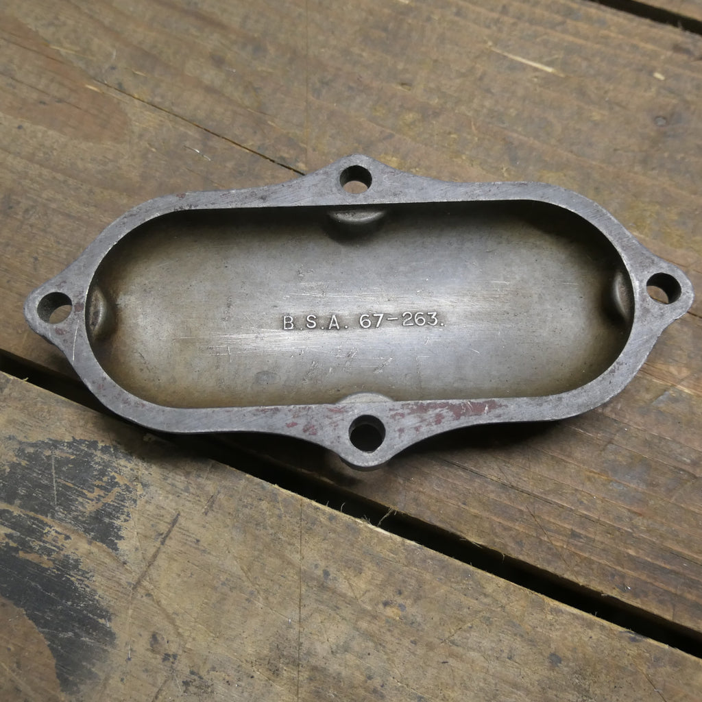 BSA A7A10 ,Tappet Rocker Inspection Covers, Used Pair 67-2831