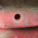 Triton BSA Ducati Cafe Racer Fibreglass ,Fuel Tank Red,Used