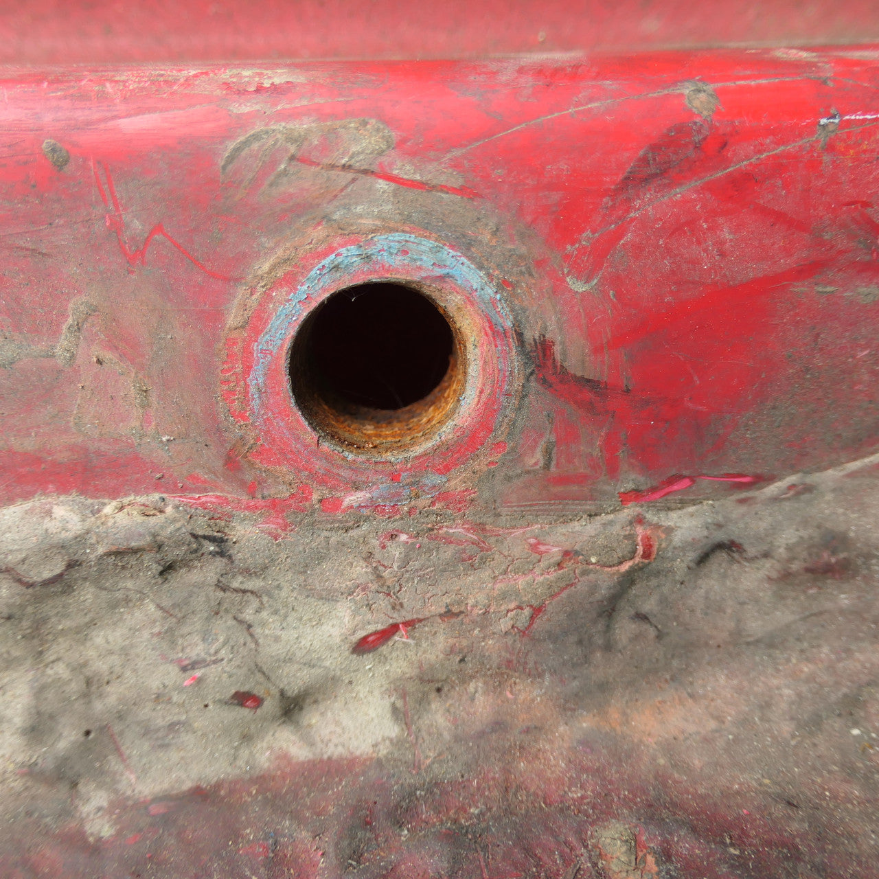 Triton BSA Ducati Cafe Racer Fibreglass ,Fuel Tank Red,Used
