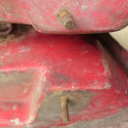 Triton BSA Ducati Cafe Racer Fibreglass ,Fuel Tank Red,Used