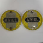,Ariel Round Tank Badges, (pair) Used