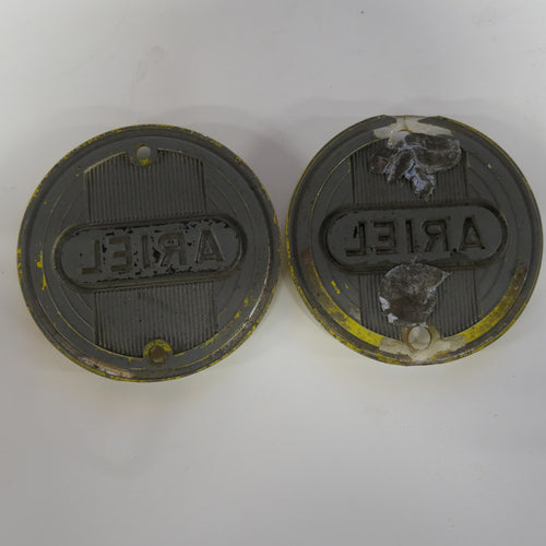 ,Ariel Round Tank Badges, (pair) Used