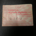 Honda Melody Deluxe Owners Manual  NS50.