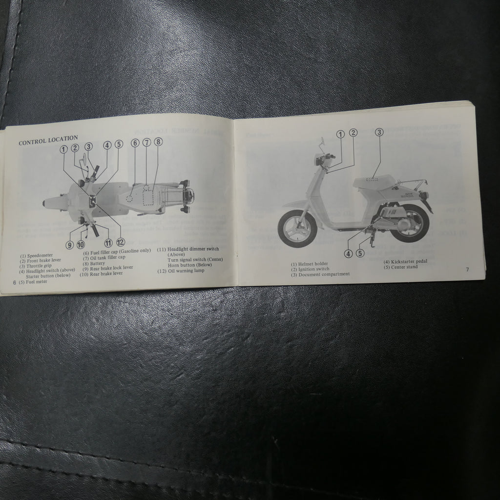 Honda Melody Deluxe Owners Manual  NS50.