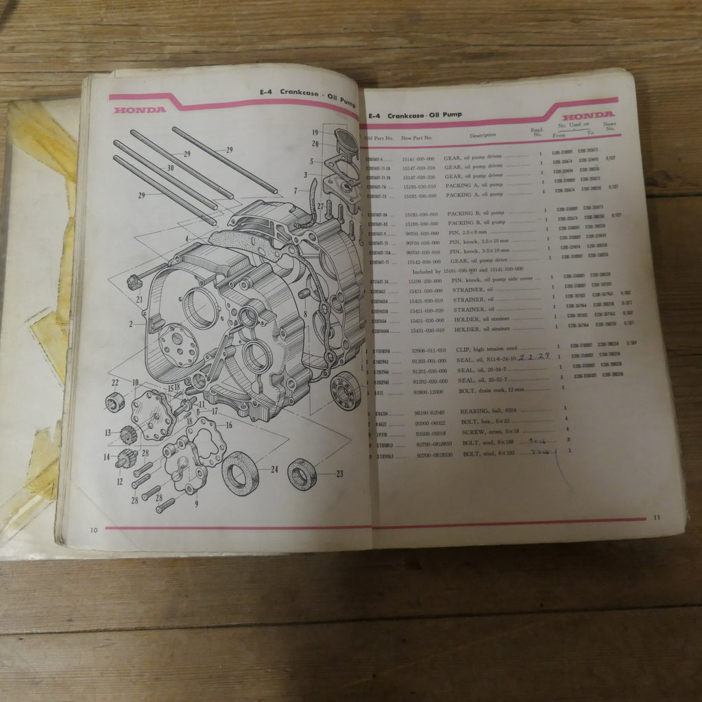 Honda 90  Model C200  Genuine Parts List,  Used.