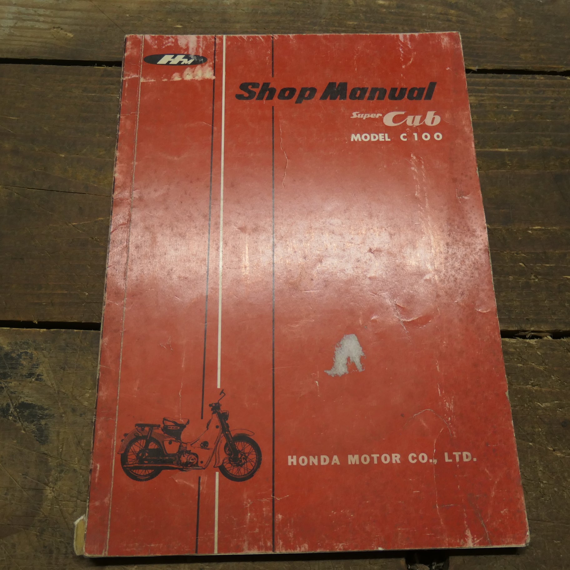 Honda Super Cub Model C100 Shop Manual, Genuine Honda.