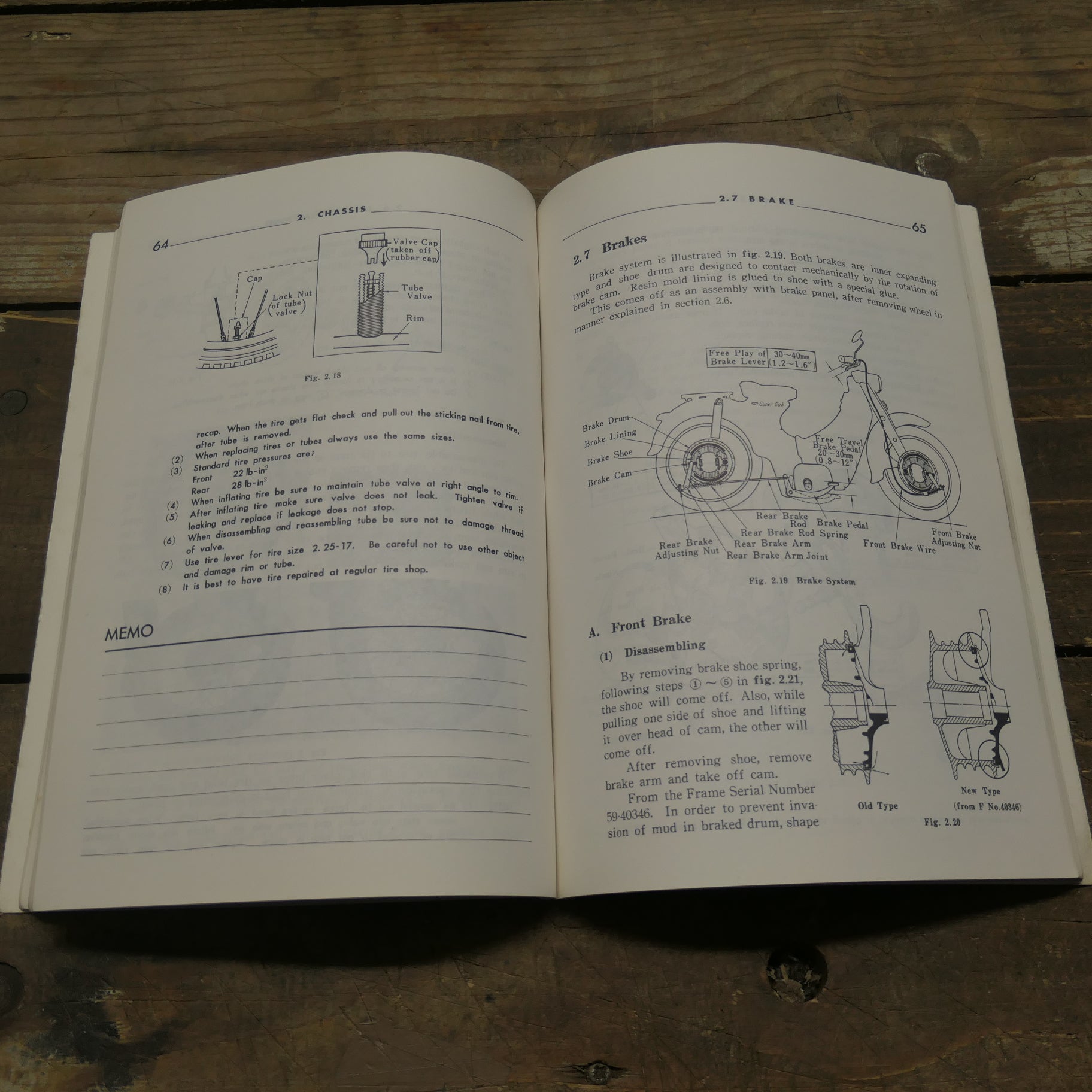Honda Super Cub Model C100 Shop Manual, Genuine Honda.