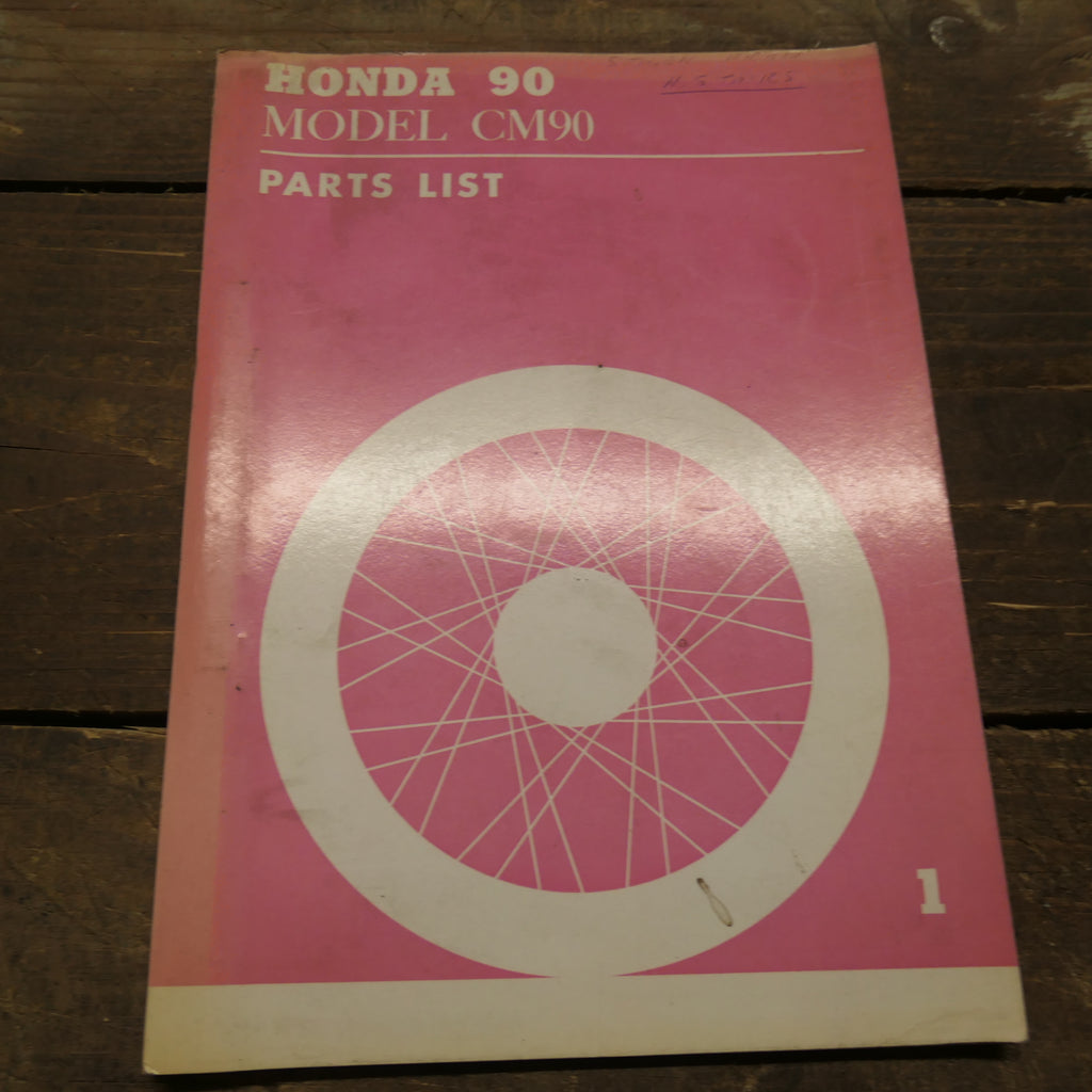 Honda 90 Model ,CM90 Parts List, genuine Honda