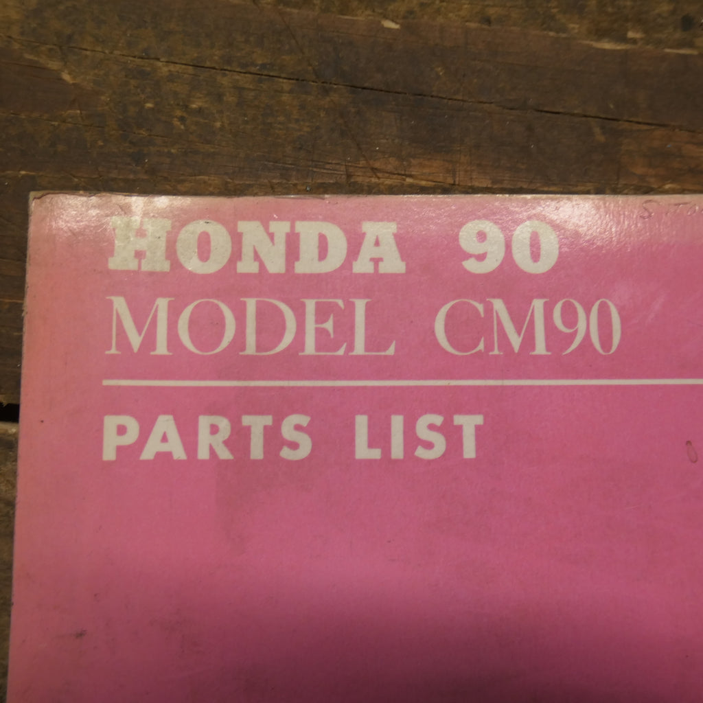 Honda 90 Model ,CM90 Parts List, genuine Honda