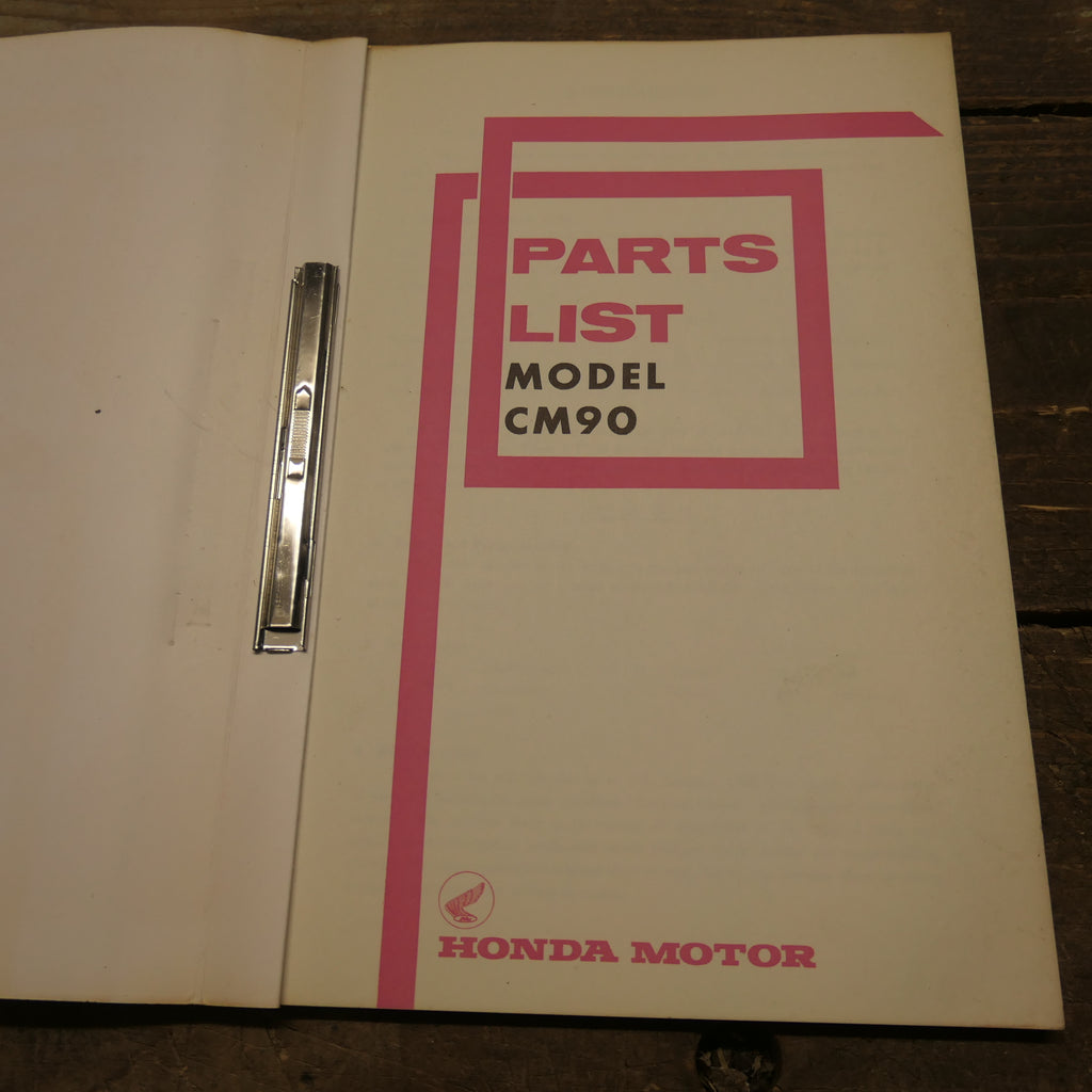 Honda 90 Model ,CM90 Parts List, genuine Honda
