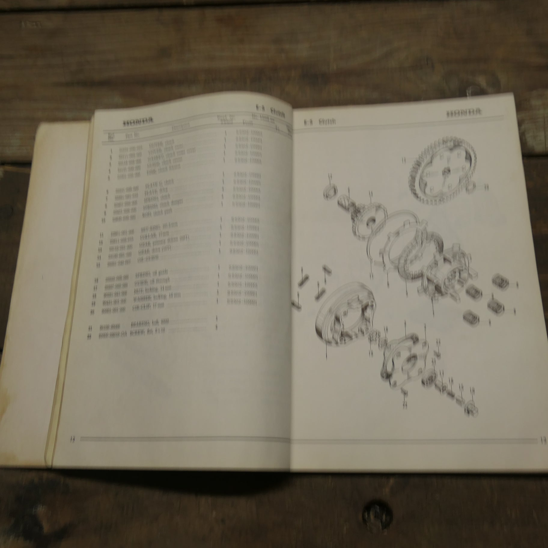 Honda 50 Model ,SS50Z (E) Parts List, used genuine original Honda Part