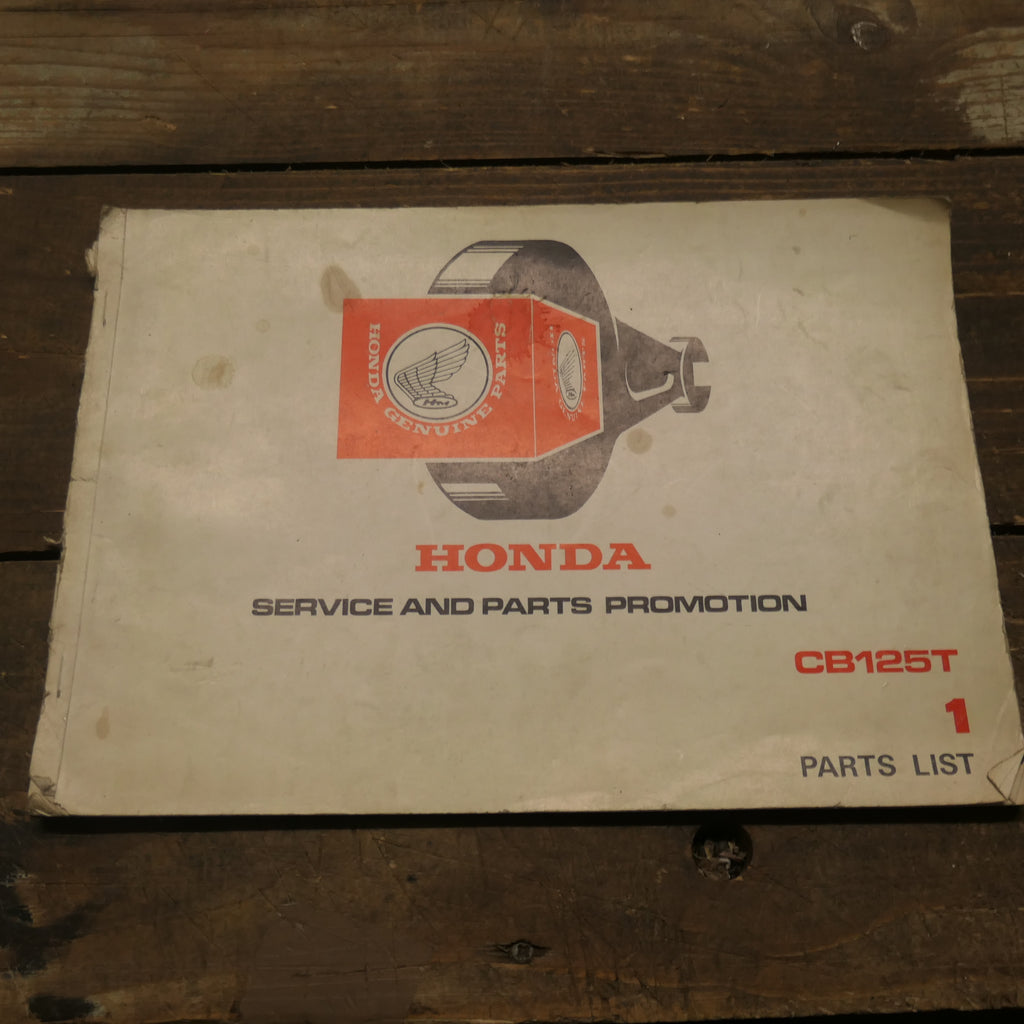 Honda ,CB125 T Service and Parts Promotion Manual, Genuine Honda