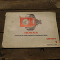 Honda ,CB125 T Service and Parts Promotion Manual, Genuine Honda