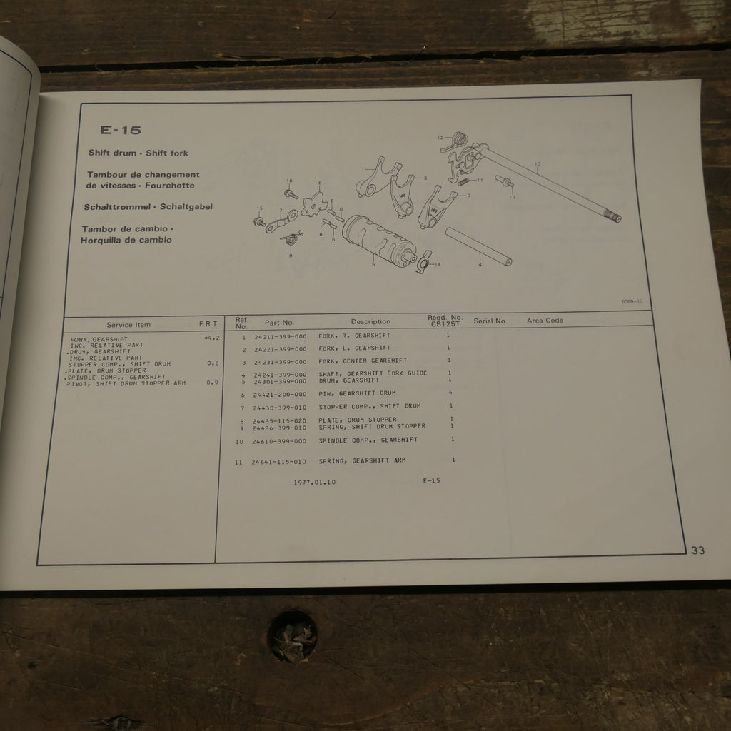 Honda ,CB125 T Service and Parts Promotion Manual, Genuine Honda