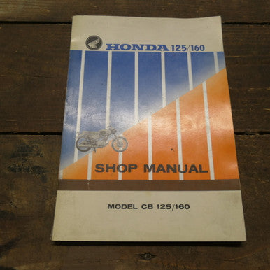 1965 Honda CB125/160, Shop Manual/Repair Book, Genuine Part