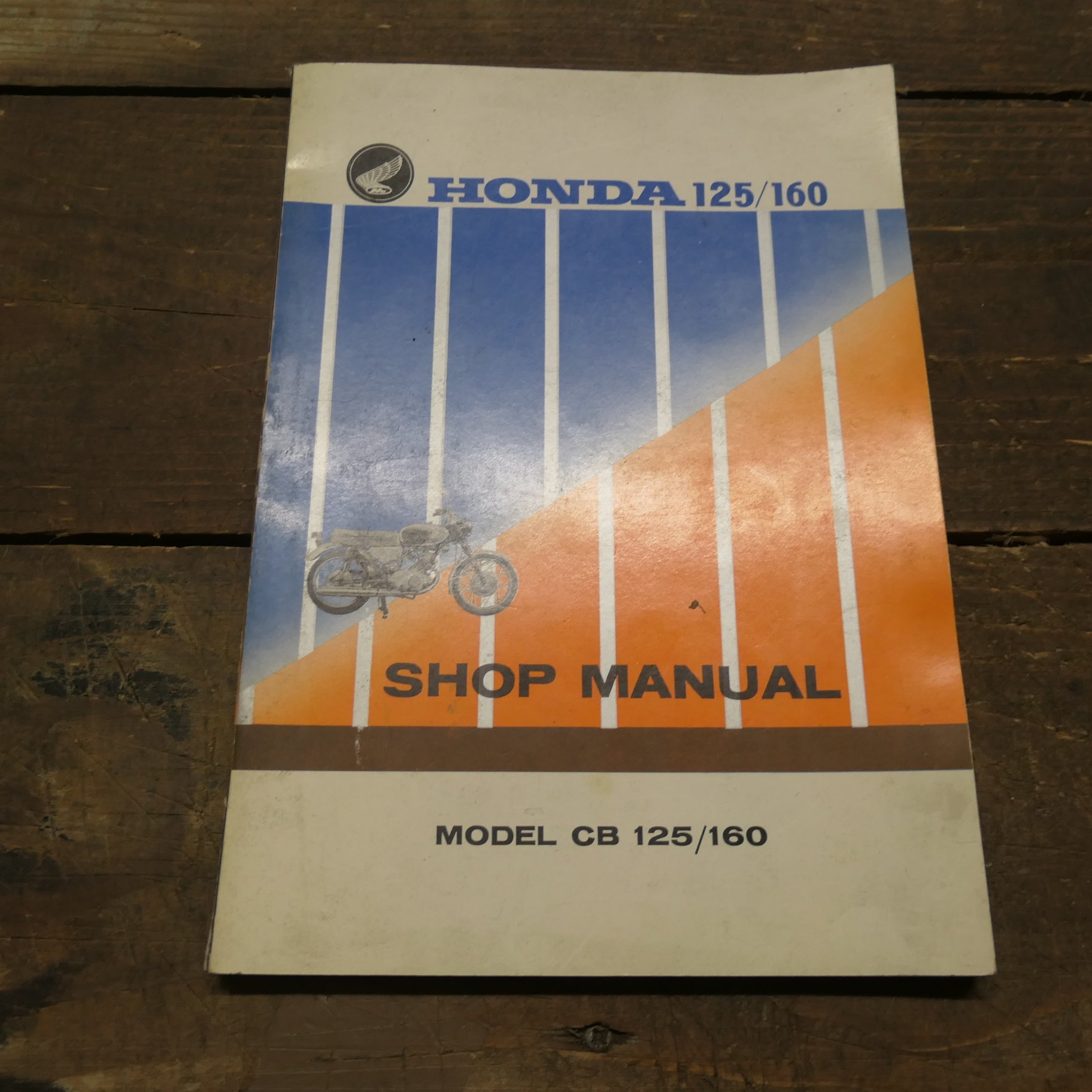 1965 Honda CB125/160, Shop Manual/Repair Book, Genuine Part