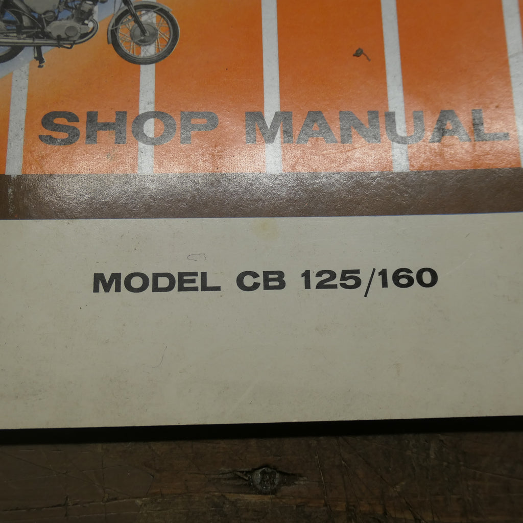 1965 Honda CB125/160, Shop Manual/Repair Book, Genuine Part