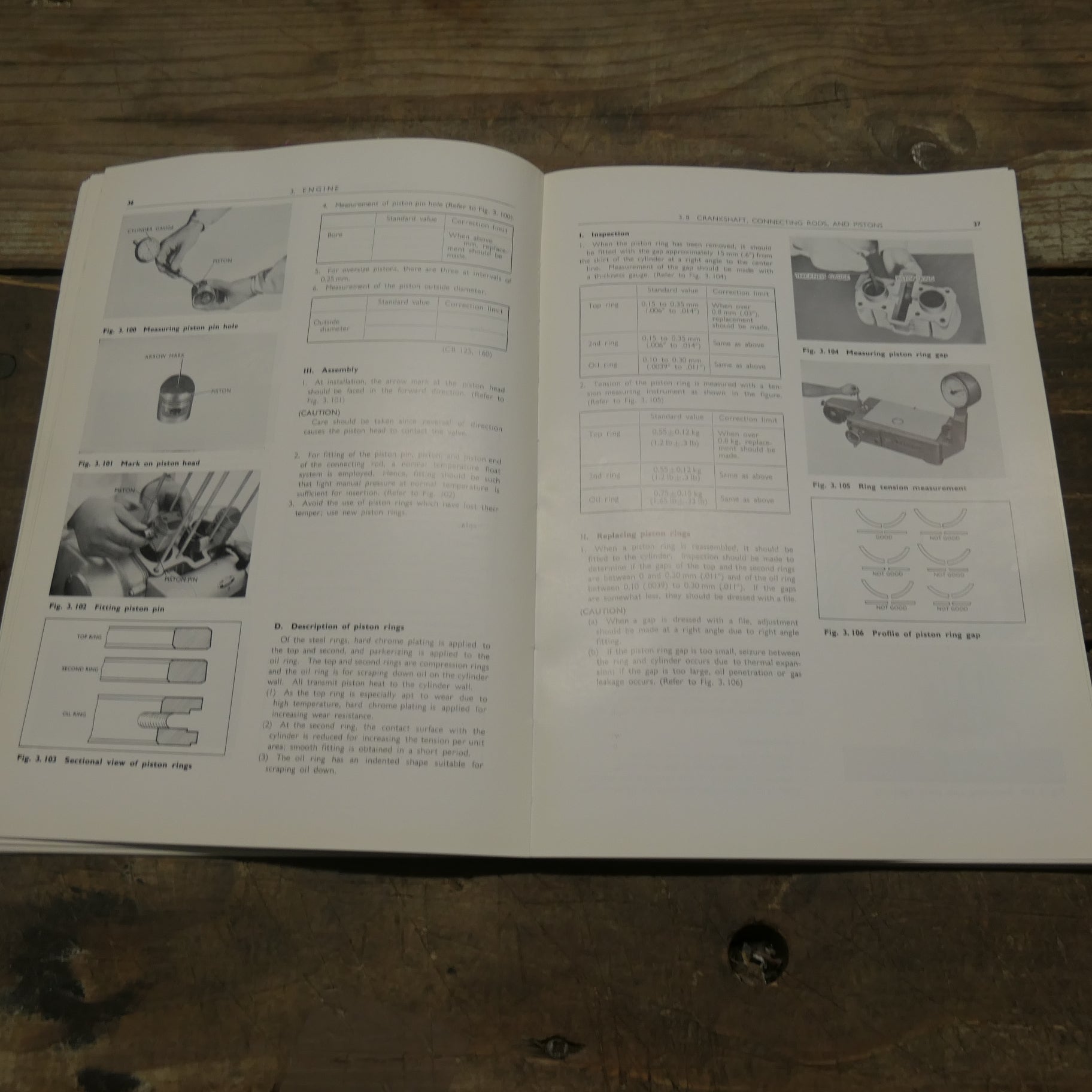 1965 Honda CB125/160, Shop Manual/Repair Book, Genuine Part