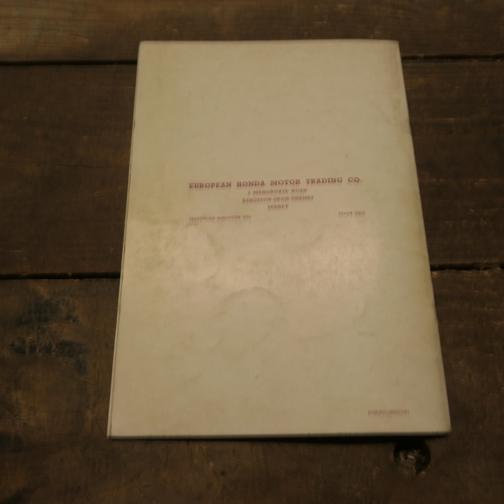 Honda 50-55 Models ,C100 & C105 Parts List book, Genuine Honda